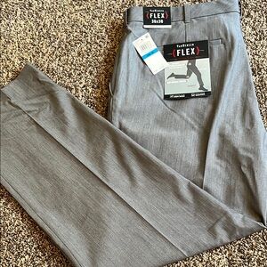 Van Heusen Gray Dress Pants Professional Wool-Blend